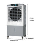 Kick Those Sweltering Days To The Curb With This Portable Swamp Cooler, Housing A Generous Water Tank, 24 Hour Timer, Three Fan Speeds, And Crisp Indoor Outdoor Chill, 47.2in tall cooler with water tank and wheels.