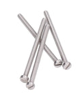 50 Pack M3 Stainless Steel Slotted Cheese Head Screws for Machines Electronics and Tools, showing close-up of four screws.