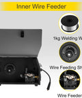 Inner wire feeder of 6 In 1 200 Amp MIG Welder With Flux Core TIG MMA Semi Auto Welding Machine For Aluminum And Steel