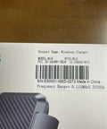 Close-up of the packaging showing model details of the 15W Fast Wireless Car Charger Mount With Auto Clamping Cord Free Hands Free Phone Holder For iPhone 16 15 14 13 12 Mini Pro Max 11 XR XS And Samsung Galaxy S24 Ultra S23 S22 Plus Note 20 Car Accessory For Road Trips.