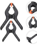 Cool 20 Piece Plastic Spring Clamp Kit For Woodworking And DIY Projects, Lightweight Durable Clips Perfect For Balloon Arches Backdrop Fastening And Crafts black plastic spring clamp set with orange tips