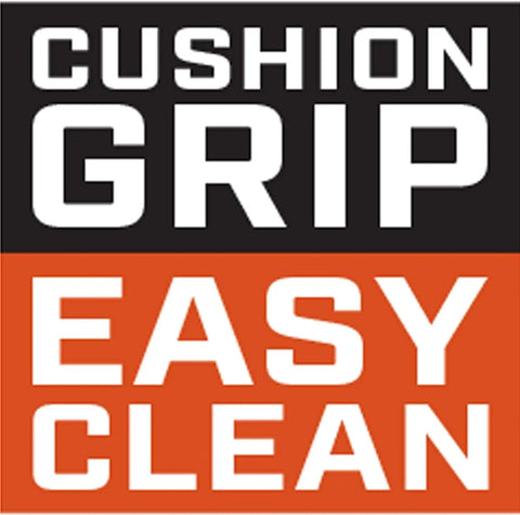 Cushion Grip Easy Clean text promoting 12 Inch Adjustable Cushion-Grip Wrench with Hex Jaw for Tight, Slippage-Free Grips.