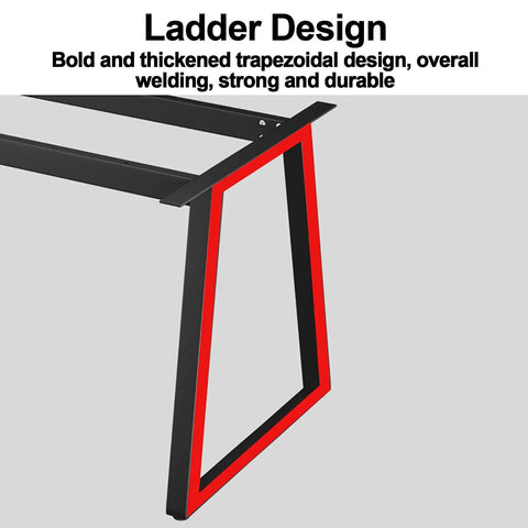 Heavy Duty Metal Table Legs With Adjustable Glides For Your Badass Diy Workshop Builds Sturdy Bench Chair And Coffee Desk Projects Done Right In Matte White, trapezoidal design close-up.