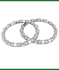 Two Four Pack 37.2mm Outer Diameter Ball Bearing Cages For Bicycle Crank And Wheel Bearings 16 Ball Set Premium Steel Construction.