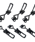 Heavy Duty Toggle Clamp With 360 Lbs Holding Power, Adjustable, black metal pull latch for doors and gates, rust resistant