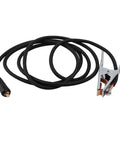 Heavy Duty 300 Amp Grounding Welding Earth Clamp Clip With 10-25 Plug Connector For MIG TIG Machines, featuring a black cable and secure clip.