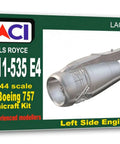 Left Side RR RB211-535E4 Engine For 1/144 Boeing 757 Model Kit Resin Accessory For Minicraft Unassembled Display