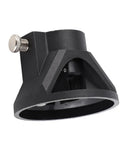 High precision drill locator with adjustable depth guide for rotary grinders, showcasing a 2.4-inch black plastic base.
