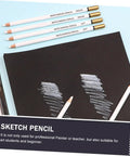 Six Pack White Sketching Pencils For Drawing And Shading Great For Beginners And Artists White Charcoal Pencils For Illustration Journaling Blending And Texturing With Smooth Color Laydown on black paper