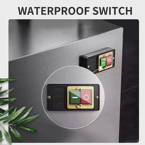 Waterproof switch for Badass Commercial Electric Food Dehydrator With Rapid 60 Second Drying For Meat And Veggies.