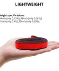 16mm Climbing Slings Set Three Pack In Red held in hand, showing lightweight design. Lengths listed: 24in, 48in, 71in, 95in.