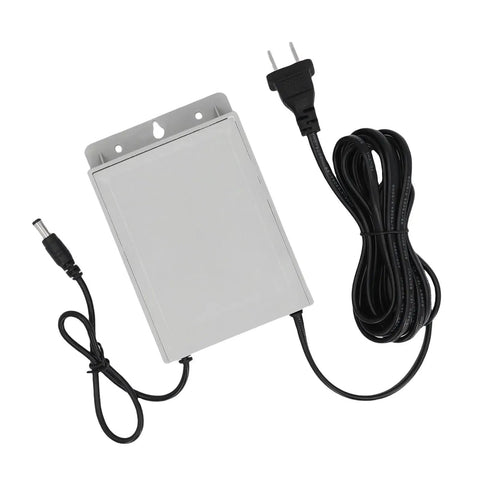Rock Solid 12V Ups Battery Backup With 3600Mah Juice To Keep Your Routers And Outdoor Cameras Running Smooth As Silk All Day Long Without Breaking A Sweat While Checking Voltage On Screen Us Plug Included, compact power supply with black cord.