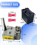 Whirlpool Compatible Refrigerator Start Relay Replacement W10197428 W10128795 TSD2 12VF Capacitor Size Diagram