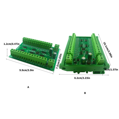 24 Channel RTU Control Module With RS485 Analog Input Collector, Plug And Play Programmable Automation Unit with dimensions