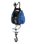 Heavy Duty Electric Chain Hoist, 1100 Lb Capacity With 1800 Watt Motor, showing the steel hook and wire.