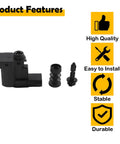 Jeep Fuel Tank Door Latch Actuator Kit With Spring Pin for 2016-2022 Renegade, 2017-2022 Compass, 2018-2022 Grand Commander 2-Pin
