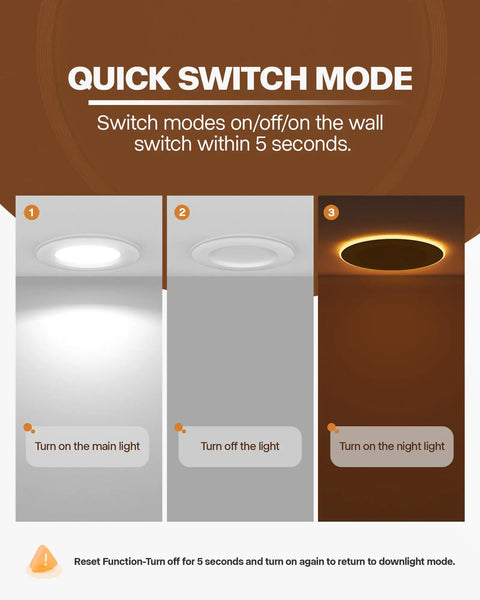 12 Pack Top Tier 5 And 6 Inch Led Recessed Can Lights Switch Tunable 5Cct Day Night Dual Mode Soft Glow Ceiling Downlights Dead Simple Retrofit Upgrade For Modern Homes