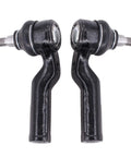 Inner And Outer Front Left And Right Steering Tie Rod End Set For Ford C Max Escape Focus Transit Connect 2012 2018 Bolt On Direct Fit Plug And Play Replacement To Restore Tight Steering And Accurate Alignment, 4-piece black metal tie rod ends