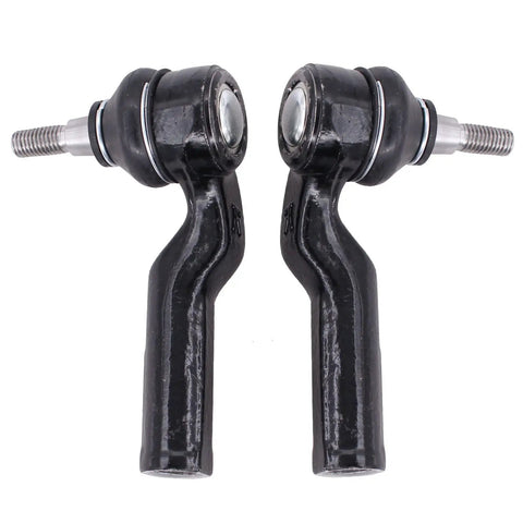 Inner And Outer Front Left And Right Steering Tie Rod End Set For Ford C Max Escape Focus Transit Connect 2012 2018 Bolt On Direct Fit Plug And Play Replacement To Restore Tight Steering And Accurate Alignment, 4-piece black metal tie rod ends