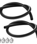 Two Pack 11/32 Inch By 36 Inch Brake Booster Vacuum Hose Kit With Four Clamps 85 PSI for cars and trucks.