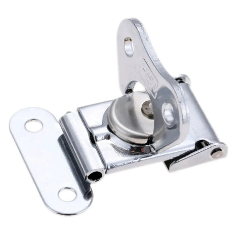 Heavy Duty 2Pc Toggle Latch Catches For Secure Wooden Box And Flight Case Protection With Spring Draw Keeper Plus Twist Lock Clamps Size 52 By 38mm, showing shiny metal latch design.