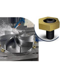 Heavy Duty CNC Eccentric Clamps M4 To M16 Hexagonal Fixture Stainless Steel Workholding Anchors with Nuts in use on CNC machine.