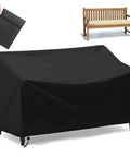 Waterproof 2 Seater Outdoor Bench Cover For Patio Garden Furniture, Built To Last Sofa Chair Cover Fits 53L X 26W X 35H Inches