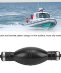 Manual Marine Fuel Transfer Pump For Outboard Motors With Strong Suction And Easy Grip Non Slip Concave And Convex Design Even With Wet Hands Aging Resistant Durable Pump For Gas Petrol And Oil On Boat Motor Accessories, black rubber bulb