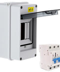 Three Way Circuit Breaker Box With DIN Rail IP65 Waterproof Electrical Distribution Box For Indoor And Outdoor Use PC Plus ABS Enclosure