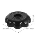 Heavy Duty Black Aluminum Gas Cylinder Handwheel Replacement Handle Fits Most Standard Valve Hubs For Labs And Industrial Uses Universal Compatibility, 2.55 in