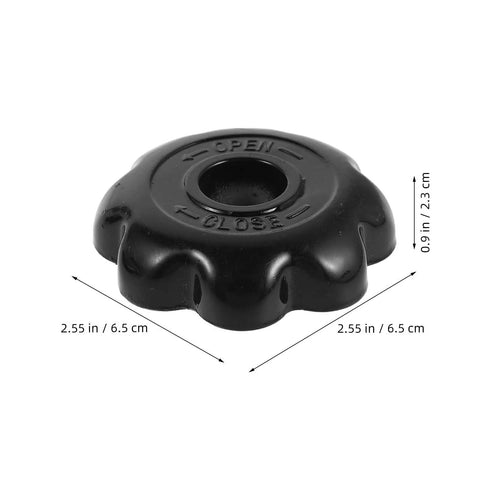 Heavy Duty Black Aluminum Gas Cylinder Handwheel Replacement Handle Fits Most Standard Valve Hubs For Labs And Industrial Uses Universal Compatibility, 2.55 in