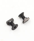 Two black M5 steel countersunk-head screws for M-LOK system