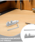 Grab This Epic Broken Valve Screw Extractor Kit That Lets You Pull Damaged Threads From Water Pipes Like A Pro With Ease, Precision And Zero Hassle In One Handy 2 Pc Set For All Your DIY Plumbing Jobs. 2 pc metal tool with hex key for removing broken valve threads