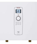 Top Shelf Electric Tankless Water Heater 36Kw 240V Continuous Flow On Demand Hot Shower System front view with display panel.