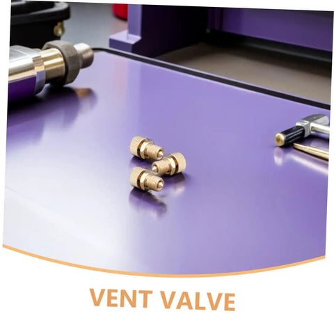 Three Piece Air Bleeder Valve Kit For Heavy Duty High Pressure Air Pumps 30 MPa Pressure Relief Screws on purple table