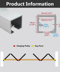 Heavy Duty Aluminum Folding Barn Door Track And Roller Hardware Kit With Slick Glide Bearings Built Like A Tank For Interior Panels dimensions and installation guide.