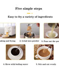 Easy five-step process for Electric Coffee And Nut Roaster Machine 1600 Watt Automatic Stirring Non Stick Pan.
