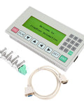 3.7 Inch Text Display HMI For PLC With RS485 RS232 Serial Port And Cable Included, shown with connectors and cable