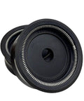 Five Pack K26 Piston Seal Ring With Spring For Pneumatic Cylinders Bidirectional Air Complete Kit close-up, black seals with metal springs