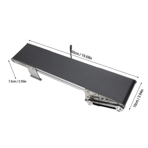 Electric Desktop Conveyor Belt Tabletop Workhorse With Adjustable Speed Controller Slick Build Custom Pace Zero Fuss Setup Rock Solid Construction Quick Hookup Perfect For Factories Small Shops And Busy Production Floors