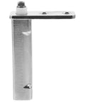 Side view of Automatic Stainless Steel Freezer Door Closer Pivot Hinge Replacement, Adjustable 4.33 X 2.76 Inches, Commercial Refrigerator Door Hardware