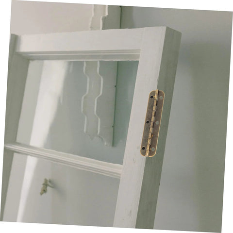 heavy duty piano hinge set mounted on a cabinet door