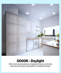 Bright kitchen illuminated by 32 Pack BR30 LED Light Bulbs For Recessed Cans Dimmable Indoor Flood Lamps 850 Lumens 11W 65W