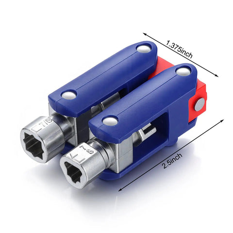 Two Pack Electric Control Cabinet Keys Set With Double Joint Cabinet Panel Keys, compact folding design with zinc alloy heads