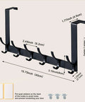 Over The Door Hooks 12 Pack Sturdy Door Hanger For Bathroom Bedroom And Kitchen Space Saving Towel Rack Coat Hooks Fits Doors One And Three Quarters Inches Thick Durable Powder Coated Finish Easy To Install.