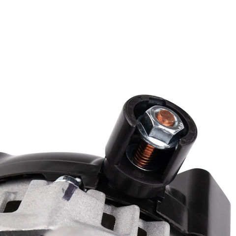 Direct Fit Premium Alternator With Plug And Play Install And Sweet Electrical Output OEM Replacement 11775 close-up of mounting terminal and bolt.