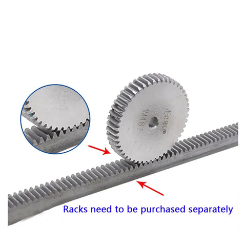 Heavy Duty Bevel Gear Pinion And 41 Teeth Spur Gear Set One Mod 41T 43MM OD 45 Steel Transmission Gear with rack