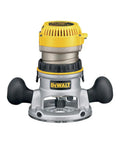 Beast Pro-Grade Fixed Base Router Kit With A 12 Amp Motor, 24,000 RPM Variable Speed, silver and yellow design, front view