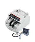 High Speed Money Counter Bill Counter With UV And Magnetic Counterfeit Detection, display and accessories shown
