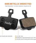 Semi-metallic brake pad with high strength steel backplate for High-Performance Disc Brake Pads for Mountain Biking, 4 Pairs With Installation Tools, Compatible With SRAM Avid Elixir E1 E3 E5 E7 E9 ER CR XO XX DB1 DB3 DB5, Nutt Hydraulic MTB Brake Pad Replacement.